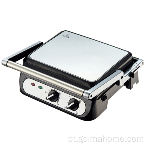 180 graus de abertura de prato destacável Contato Grill Sandwich Maker Elétrico Tamanho Grande Contato BBQ Grill